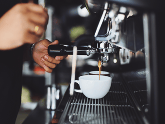 Barista side view