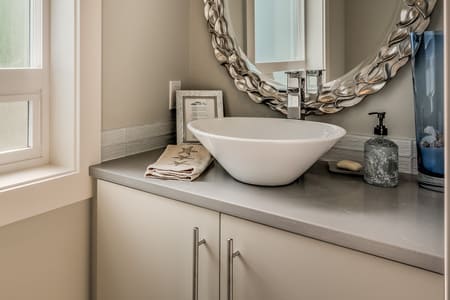 Coastal Influences, Vessel Sink, VanderBeken Remodel, Camano Island