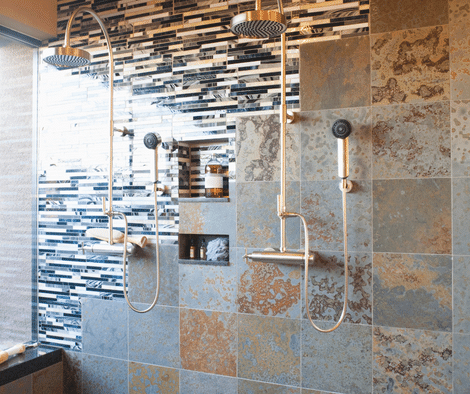 Double Shower Heads - compresssed