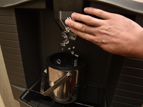 Fridge with Ice Dispenser & Ice Bucket
