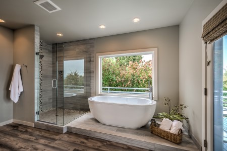 Master Bathroom Remodel, Free Standing Tub, VanderBeken, Camano Island FINAL
