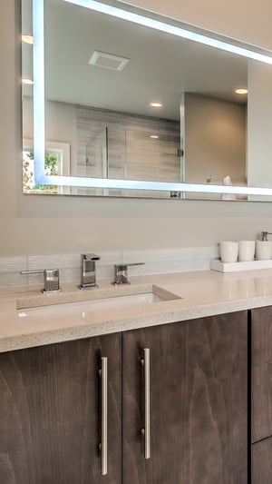 Master Bathroom Remodel, vanity, AFTER, VanderBeken, Camano Island