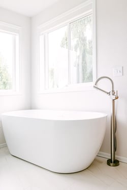 Soaking Tub with natural light, VanderBeken Remodel, Lake Stevens, 2022