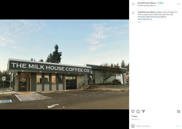The Milk House Coffee Co - exterior view