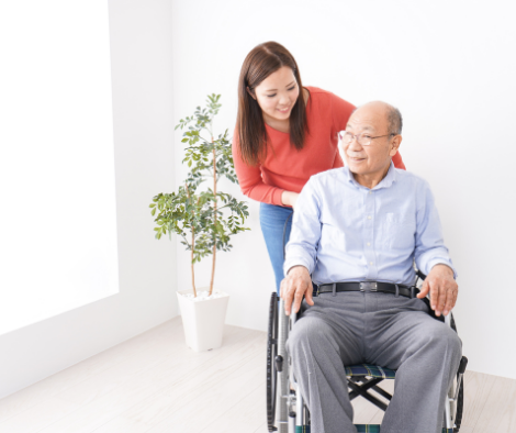 Wheelchair_man and helper