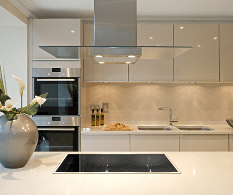 island with induction cooktop