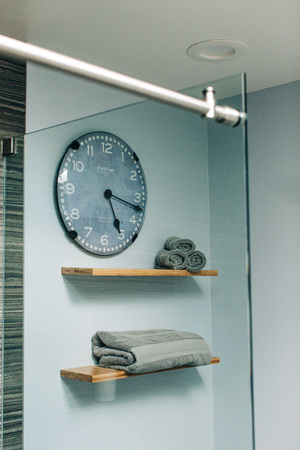 Floating shelves above toilet Floating shelves above toilet