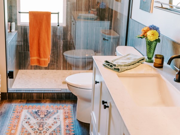 Hall Bathroom Reconfigured