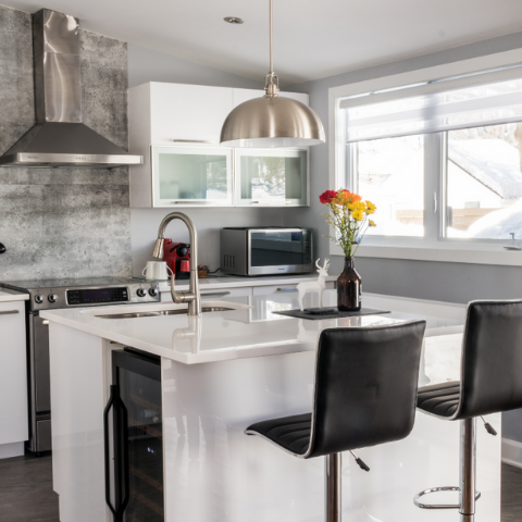 wine cooler in kitchen island-1